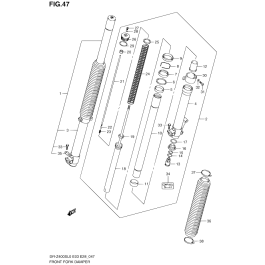 FOURCHE POUR SUZUKI DR ZDR Z400S L0 2010 Esprit SUZUKI la référence