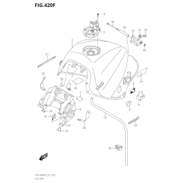 Reservoir Dessence Pour Gsx S Kw Special Edition Full Black Gsx