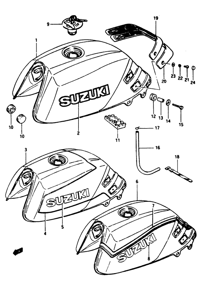 Reservoir Dessence Pour Suzuki Gs Gs Eff Esprit Suzuki La