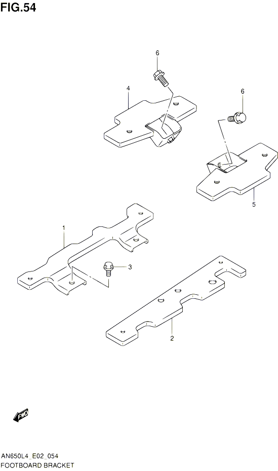 REPOSE PIEDS ARRIERE POUR SUZUKI BURGMAN 650 2014 POUR BURGMAN 650 AN650 L4 