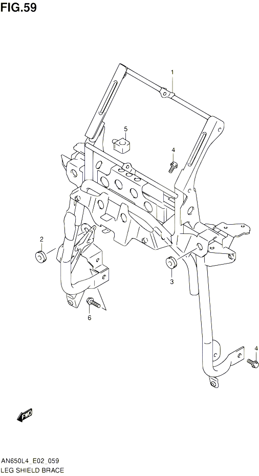 SUPPORT MARCHE PIEDS POUR SUZUKI BURGMAN 650 2014 POUR BURGMAN 650 AN650 L4 