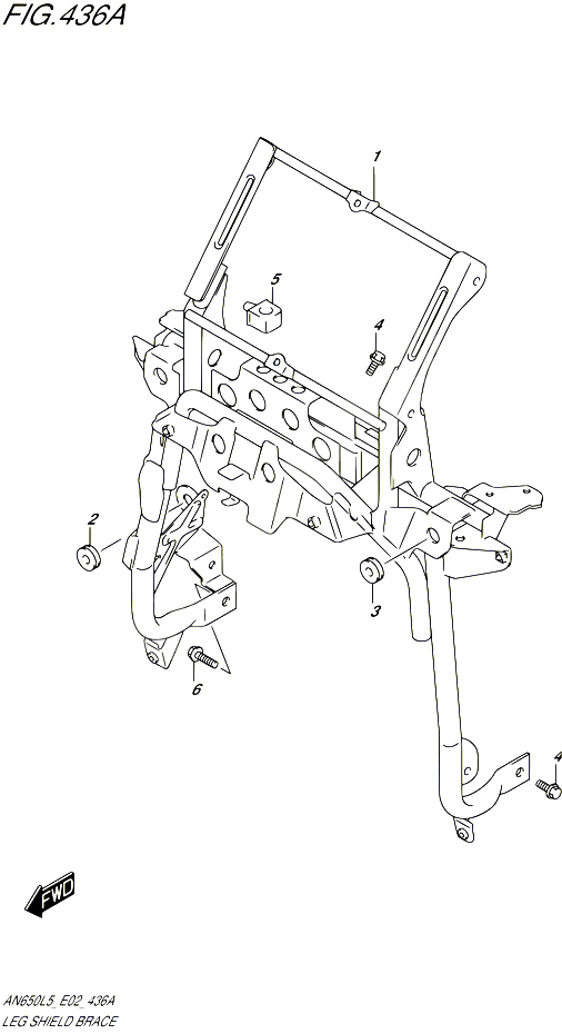 SUPPORT MARCHE PIEDS POUR SUZUKI BURGMAN 650 2015 POUR BURGMAN 650 AN650Z L5 