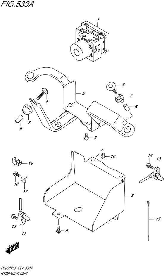 SYSTEME ABS POUR SUZUKI V-STROM(DL650AUE L5 ) 2015