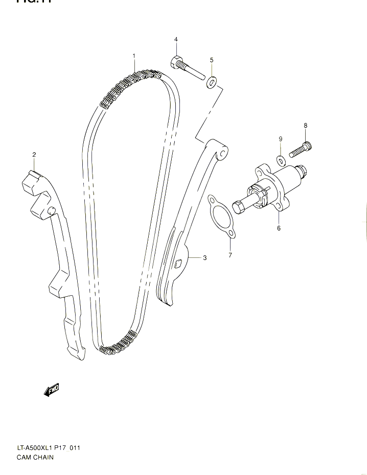 DISTRIBUTION POUR SUZUKI KINGQUAD 500 2011 POUR SUZUKI KINGQUADLT A500X L1 