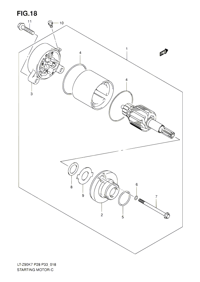 DEMARREUR POUR SUZUKI QUADSPORT 90 2010 POUR SUZUKI QUADSPORTLT Z90 L0  LT Z90Z L0 