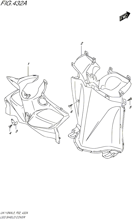 PROTEGE JAMBES POUR SUZUKI ADDRESS 110 2015 POUR ADDRESS 110 SPECIAL EDITION UK110NX L5 