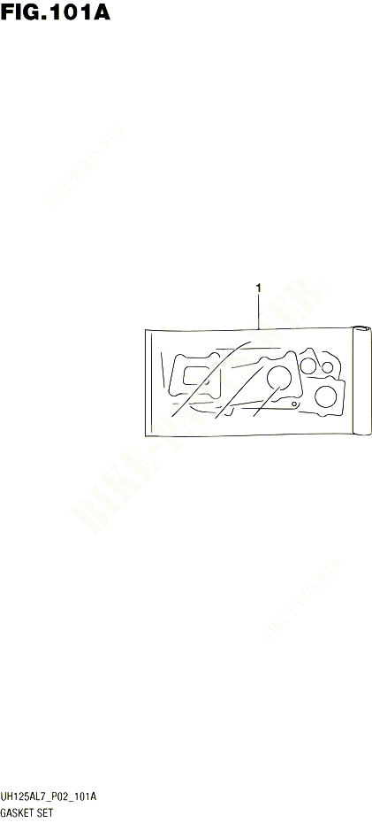 KIT JOINTS POUR SUZUKI BURGMAN 125 2017 POUR BURGMAN 125 ABS UH125AL7 P02 