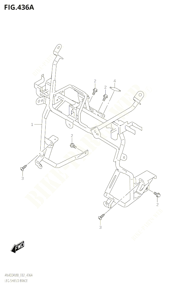 SUPPORT MARCHE PIEDS POUR SUZUKI BURGMAN 400 2020 POUR BURGMAN 400 AN400A M0 