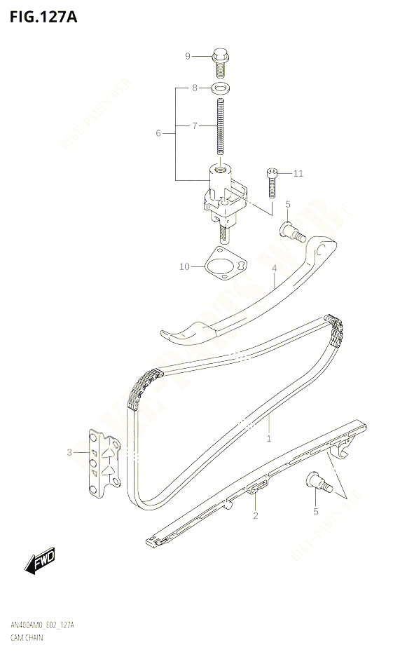 DISTRIBUTION POUR SUZUKI BURGMAN 400 2020 POUR BURGMAN 400 AN400A M0 