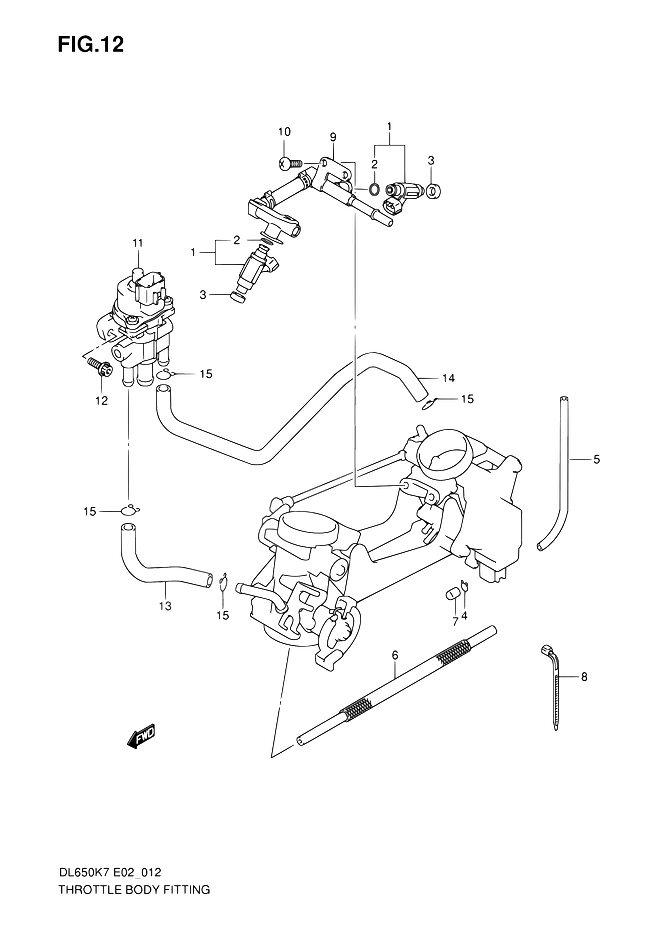 SYSTEME DINJECTION POUR SUZUKI V-STROM(DL650 K9 ) 2009