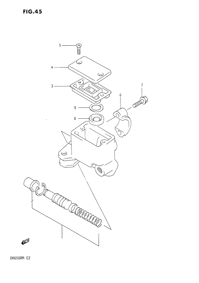 MAITRE CYLINDRE AVANT POUR SUZUKI DR(DR650R M / DR650RU M) 1991