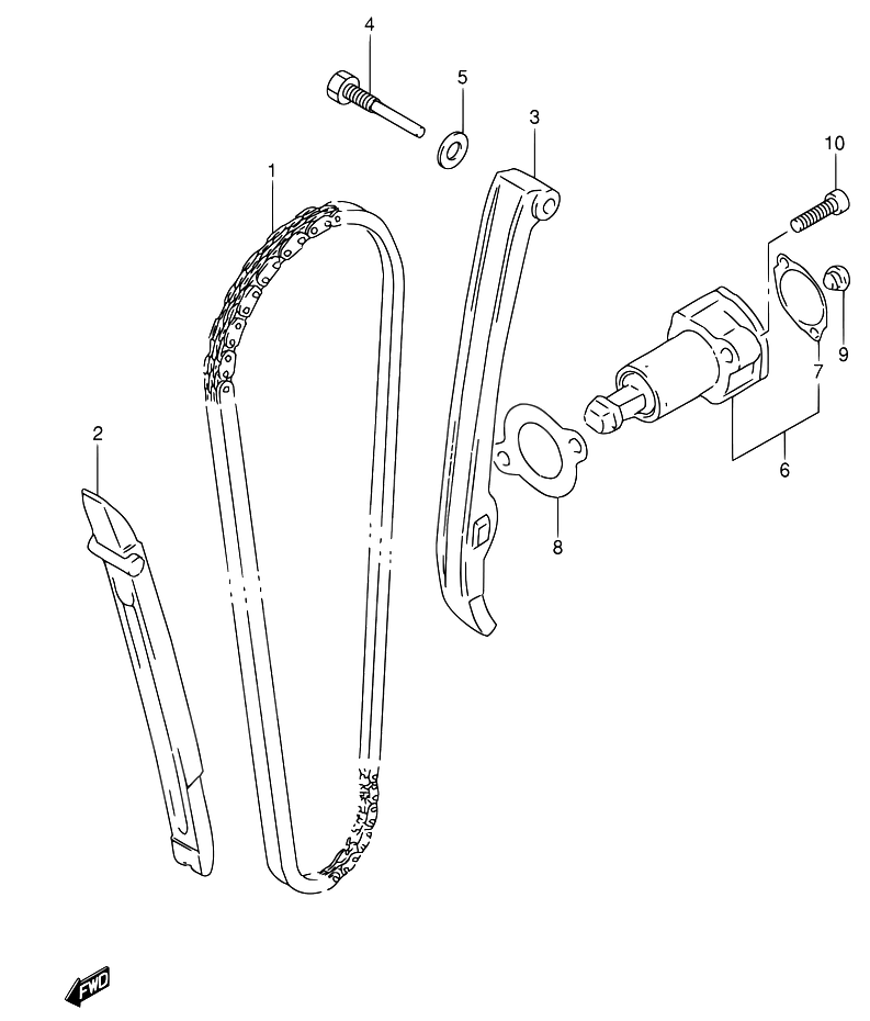 DISTRIBUTION POUR SUZUKI DR(DR650RSE S / DR650RSEU S) 1995