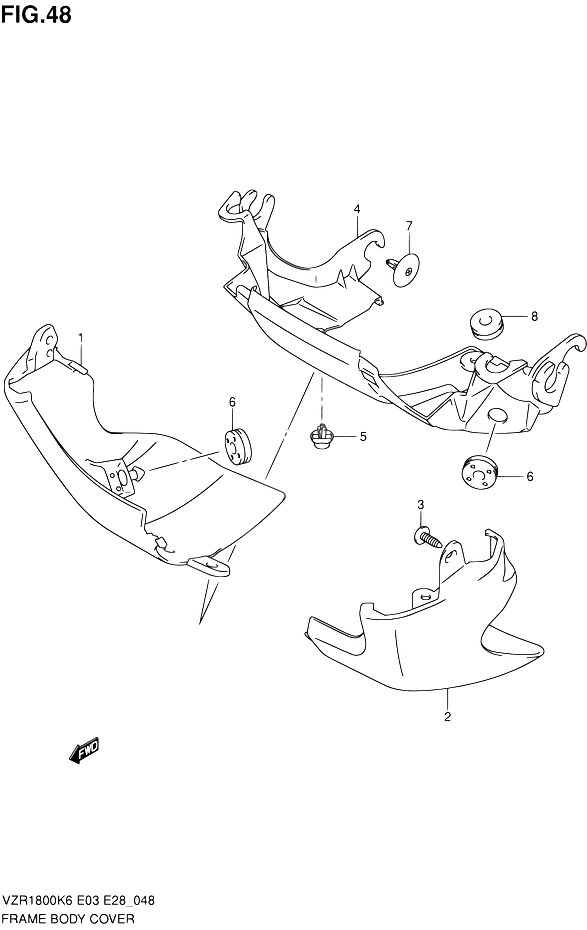 CARENAGES POUR SUZUKI INTRUDER(VZR1800 L0 / VZR1800Z L0) 2010