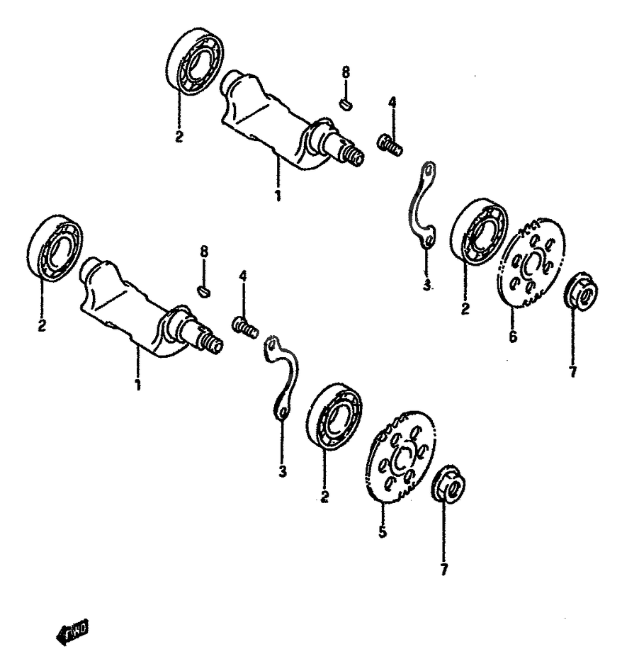 BALANCIER POUR DR 600 R REDUCED POWERDR600SUK 1989