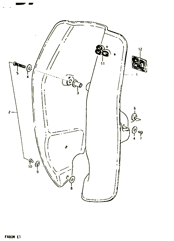 PROTEGE JAMBES POUR SUZUKI FR 80 1981 POUR FR 80 B FR80M