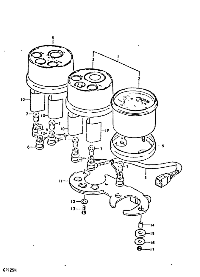 COMPTEUR POUR SUZUKI GP(GP125C) 1978