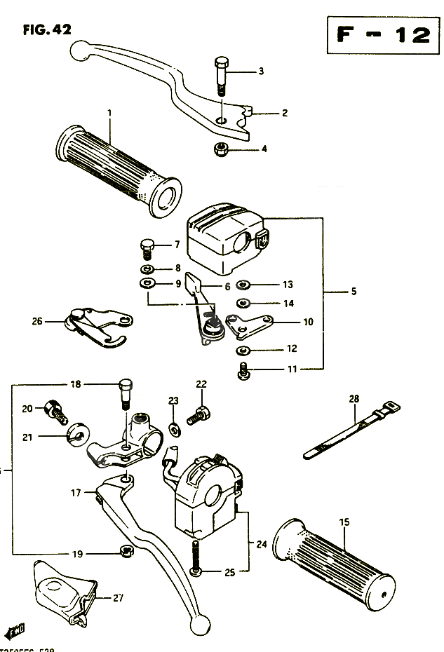 COMMODOS POUR SUZUKI QUADRUNNER 250 1986 POUR SUZUKI QUADRUNNERLT250EF